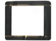 Sapphire Crystals to Fit Rado Double Domed Rectangular Shape Black Trim with Gold lines (28.5×23.5×2.20×1.12)mm→(Width×Height×Dome Height×Edge Thick) Fit Model 160.0381.3 - Universal Jewelers & Watch Tools Inc.