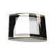 Sapphire Crystals to Fit Rado Double Domed Rectangular Shape Sharp Edges Black Trim with Gold lines (24.8×19.0×3.0×1.0)mm→(Width×Height×Dome Height×Edge Thick) Fit Model 153.0789.3 - Universal Jewelers & Watch Tools Inc.