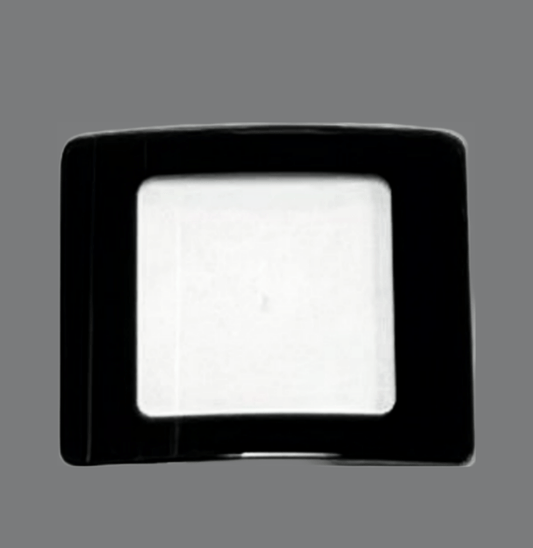 Sapphire Crystals to Fit Rado Double Domed Rectangular Shape Cut Corners Black Border (28.1×24.5×2.2×1.1)mm→(Width×Height×Dome Height×Edge Thick) - Universal Jewelers & Watch Tools Inc.