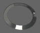 Mineral Crystals to Fit Rado Double Domed Cut out at 3:00 Round Shape with Silver Trim (35.0×2.6×1.0)mm→(Diameter×Dome Height×Edge Thick) - Universal Jewelers & Watch Tools Inc.