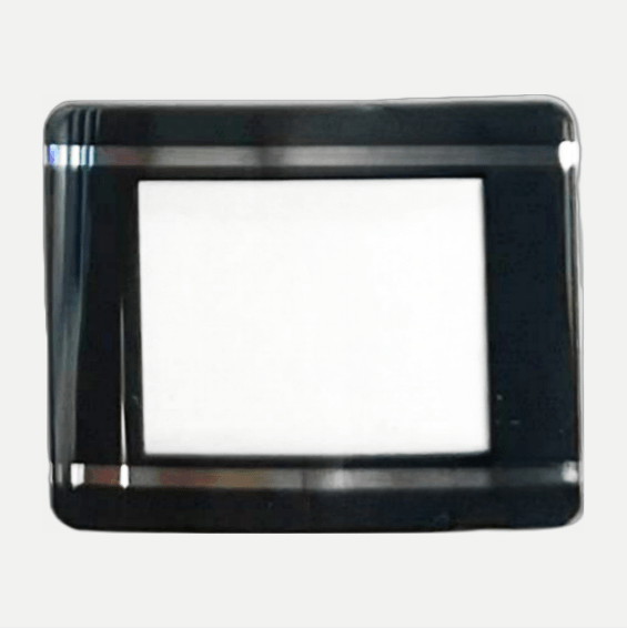 Mineral Crystals to Fit Rado Double Domed Rectangular Black Trim w/Silver Lines (32.0×26.70×1.90×1.0)mm→(Width×Height×Dome Height×Edge Thick) - Universal Jewelers & Watch Tools Inc.