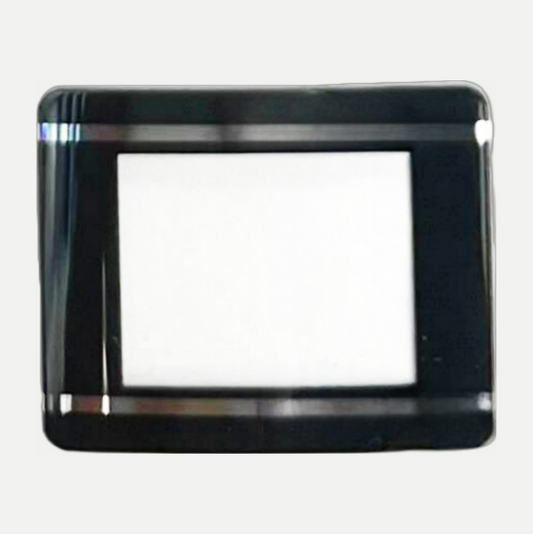 Mineral Crystals to Fit Rado Double Domed Rectangular Black Trim w/Silver Lines (32.0×26.70×1.90×1.0)mm→(Width×Height×Dome Height×Edge Thick)