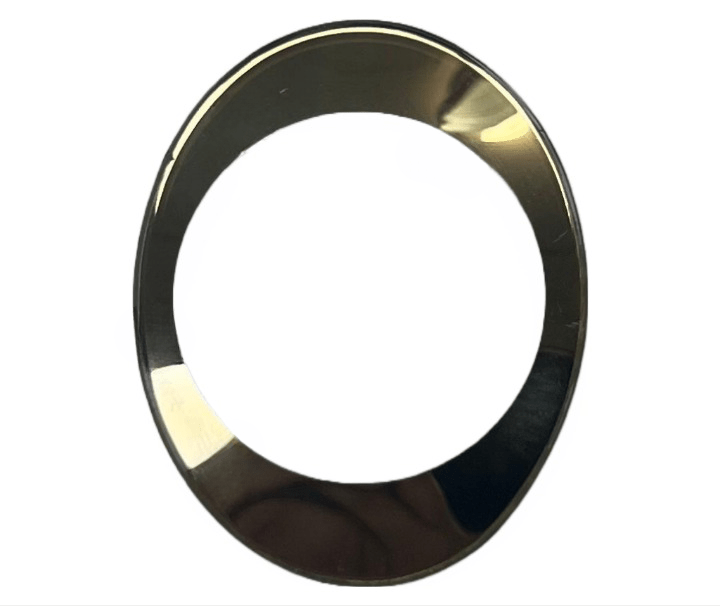 Mineral Crystals to Fit Rado Double Domed Oval Curved 12 - 6 Golden Trim (37.0×29.0×2.9×1.0)mm→(Height×Width×Dome Height×Edge Thick) - Universal Jewelers & Watch Tools Inc.