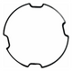 Mineral Crystals to Fit Diesel Flat w/4 cut out Round Shape with Black Trim (52.5×1.80)mm→(Diameter×Edge Thick)