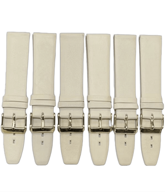 High Quality Watch Bands Flat Genuine Leather Plain 18 - 22mm - Universal Jewelers & Watch Tools Inc.