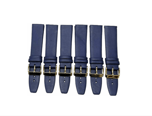 High Quality Watch Bands Flat Genuine Leather Plain 18 - 24mm - Universal Jewelers & Watch Tools Inc.