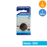 Panasonic-CR2412, 1 Pack 1 Battery, Available for bulk order - Universal Jewelers & Watch Tools Inc. 