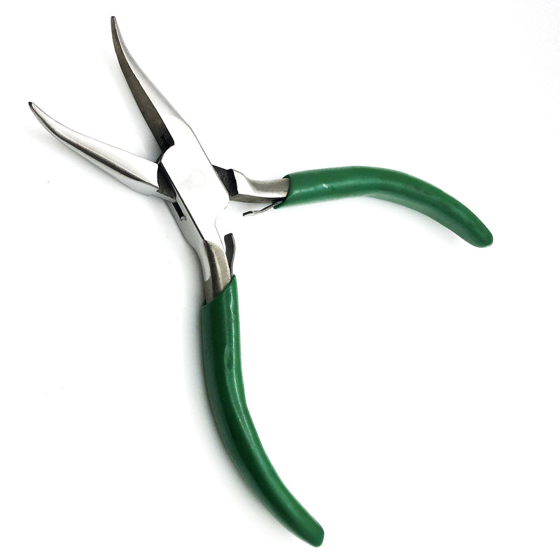 Load image into Gallery viewer, Plier 5&quot; Bent Chain Nose With V-Spring
