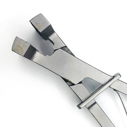 Plier For Drawing Wire Serrated Teeth With Ring