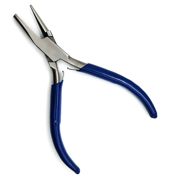 Plier for Ring Bending Flat- half Round Nose