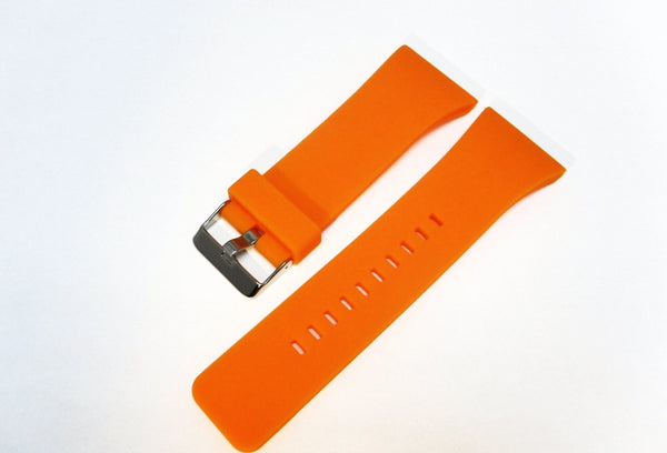 Best Quality,Silicon Watch Band 31mm Orange for Big Size Sport Watch - Universal Jewelers & Watch Tools Inc. 