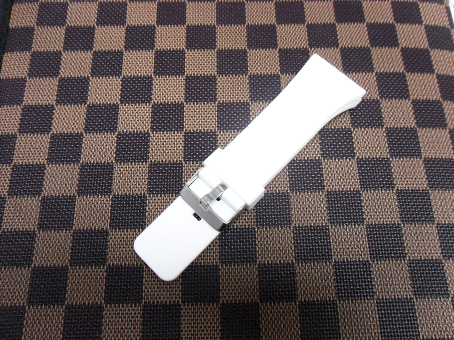 Best Quality, Silicon Watch Band 31mm White for Big Size Sport Watch SH165 - Universal Jewelers & Watch Tools Inc.