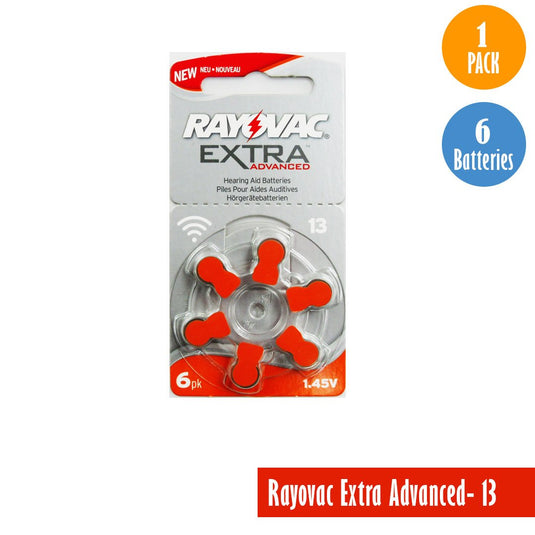 Rayovac Extra Advanced-13, 1-Pack-6-Batteries, Available for bulk order - Universal Jewelers & Watch Tools Inc. 