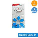 Rayovac Extra Advanced-675, 1-Pack-6-Batteries, Available for bulk order - Universal Jewelers & Watch Tools Inc. 