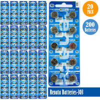Renata-Batteries-303-1-pack-10-batteries, Replaces-SR44SW, Watch-Batteries, Swiss Made - Universal Jewelers & Watch Tools Inc. 