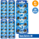 Renata-Batteries-303-1-pack-10-batteries, Replaces-SR44SW, Watch-Batteries, Swiss Made - Universal Jewelers & Watch Tools Inc. 