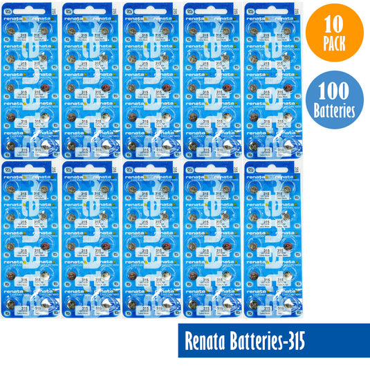 Renata-Batteries-315-1-pack-10-batteries, Replaces-SR716SW, Watch-Batteries, Swiss Made - Universal Jewelers & Watch Tools Inc. 