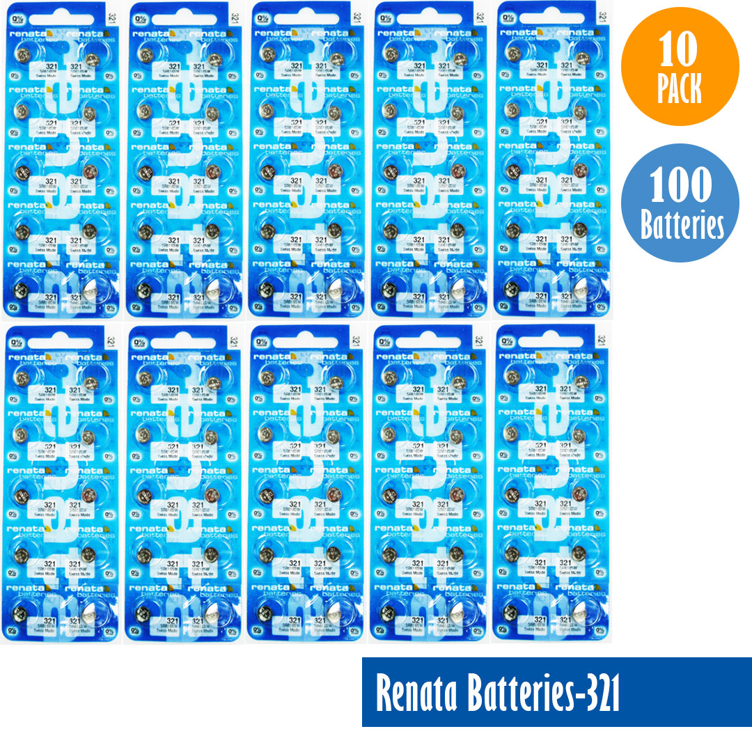 Renata-Batteries-321-1-pack-10-batteries, Replaces-SR616SW, Watch-Batteries, Swiss Made - Universal Jewelers & Watch Tools Inc. 