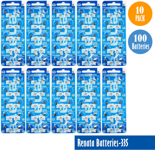 Renata-Batteries-335-1-pack-10-batteries, Replaces-SR512SW, Watch-Batteries, Swiss Made - Universal Jewelers & Watch Tools Inc. 