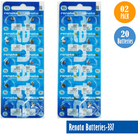 Renata-Batteries-337-1-pack-10-batteries, Replaces-SR415SW, Watch-Batteries, Swiss Made - Universal Jewelers & Watch Tools Inc. 