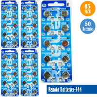 Renata-Batteries-344-1-pack-10-batteries, Replaces-SR1136S, Watch-Batteries, Swiss Made - Universal Jewelers & Watch Tools Inc. 