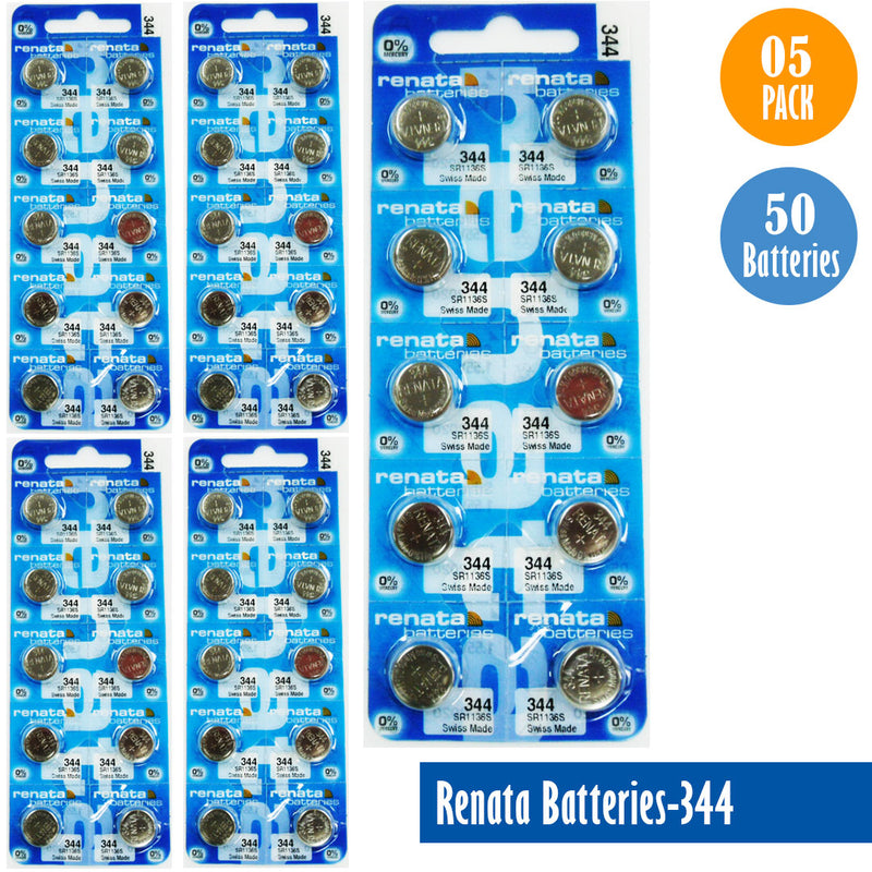 Load image into Gallery viewer, Renata-Batteries-344-1-pack-10-batteries, Replaces-SR1136S, Watch-Batteries, Swiss Made - Universal Jewelers &amp; Watch Tools Inc. 
