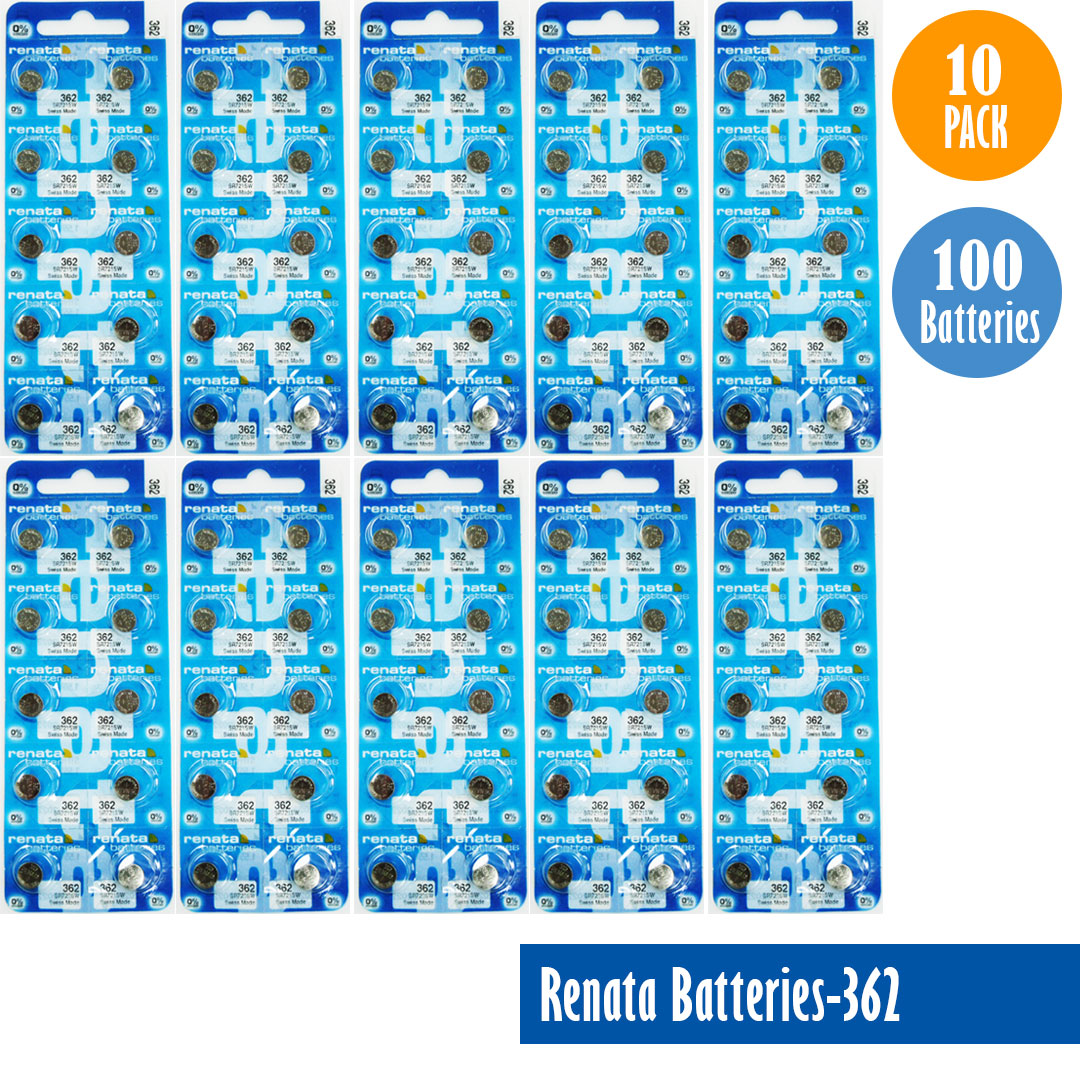 Renata-Batteries-362-1-pack-10-batteries, Replaces-SR721SW, Watch-Batteries, Swiss Made - Universal Jewelers & Watch Tools Inc. 