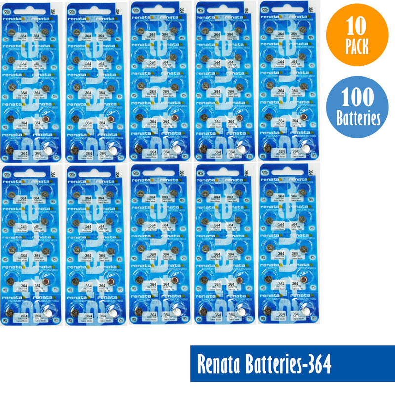 Load image into Gallery viewer, Renata-Batteries-364-1-pack-10-batteries, Replaces-SR621SW, Watch-Batteries, Swiss Made - Universal Jewelers &amp; Watch Tools Inc. 
