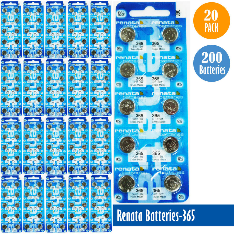 Load image into Gallery viewer, Renata-Batteries-365-1-pack-10-batteries, Replaces-SR1116W, Watch-Batteries, Swiss Made - Universal Jewelers &amp; Watch Tools Inc. 
