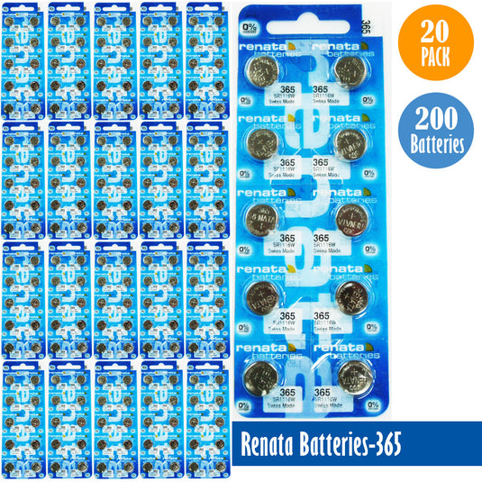 Renata-Batteries-365-1-pack-10-batteries, Replaces-SR1116W, Watch-Batteries, Swiss Made - Universal Jewelers & Watch Tools Inc. 