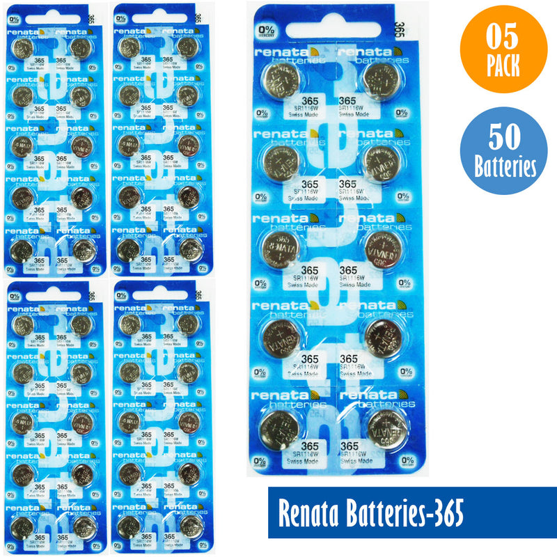 Load image into Gallery viewer, Renata-Batteries-365-1-pack-10-batteries, Replaces-SR1116W, Watch-Batteries, Swiss Made - Universal Jewelers &amp; Watch Tools Inc. 
