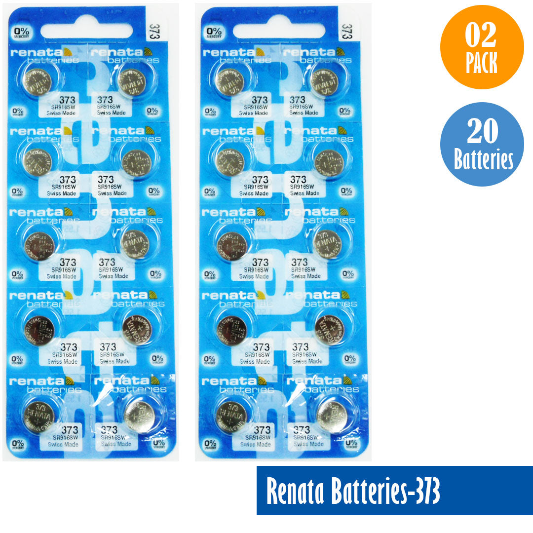 Renata-Batteries-373-1-pack-10-batteries, Replaces-SR916SW, Watch-Batteries, Swiss Made - Universal Jewelers & Watch Tools Inc. 