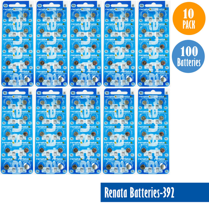 Load image into Gallery viewer, Renata-Batteries-392-1-pack-10-batteries, Replaces-SR41W, Watch-Batteries, Swiss Made - Universal Jewelers &amp; Watch Tools Inc. 
