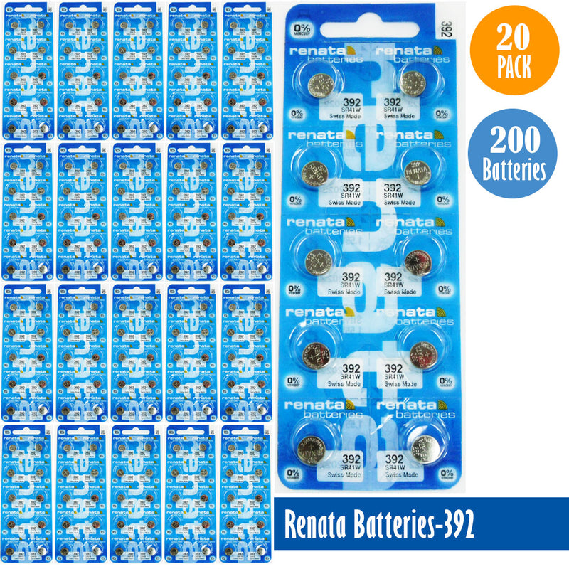 Load image into Gallery viewer, Renata-Batteries-392-1-pack-10-batteries, Replaces-SR41W, Watch-Batteries, Swiss Made - Universal Jewelers &amp; Watch Tools Inc. 
