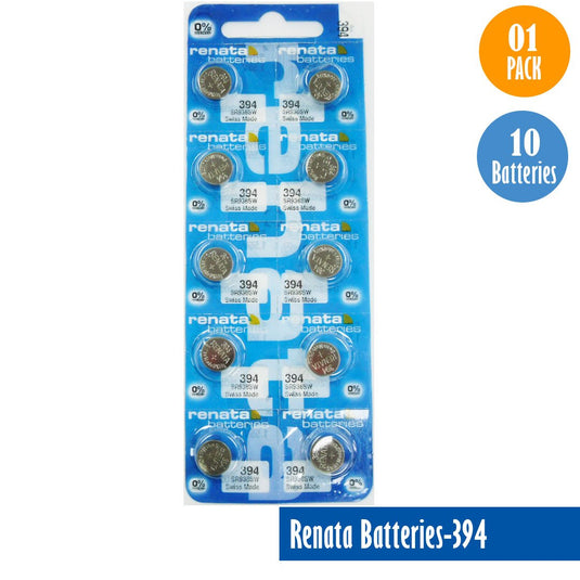 Renata-Batteries-394-1-pack-10-batteries, Replaces-SR936SW, Watch-Batteries, Swiss Made - Universal Jewelers & Watch Tools Inc. 