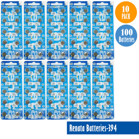 Renata-Batteries-394-1-pack-10-batteries, Replaces-SR936SW, Watch-Batteries, Swiss Made - Universal Jewelers & Watch Tools Inc. 