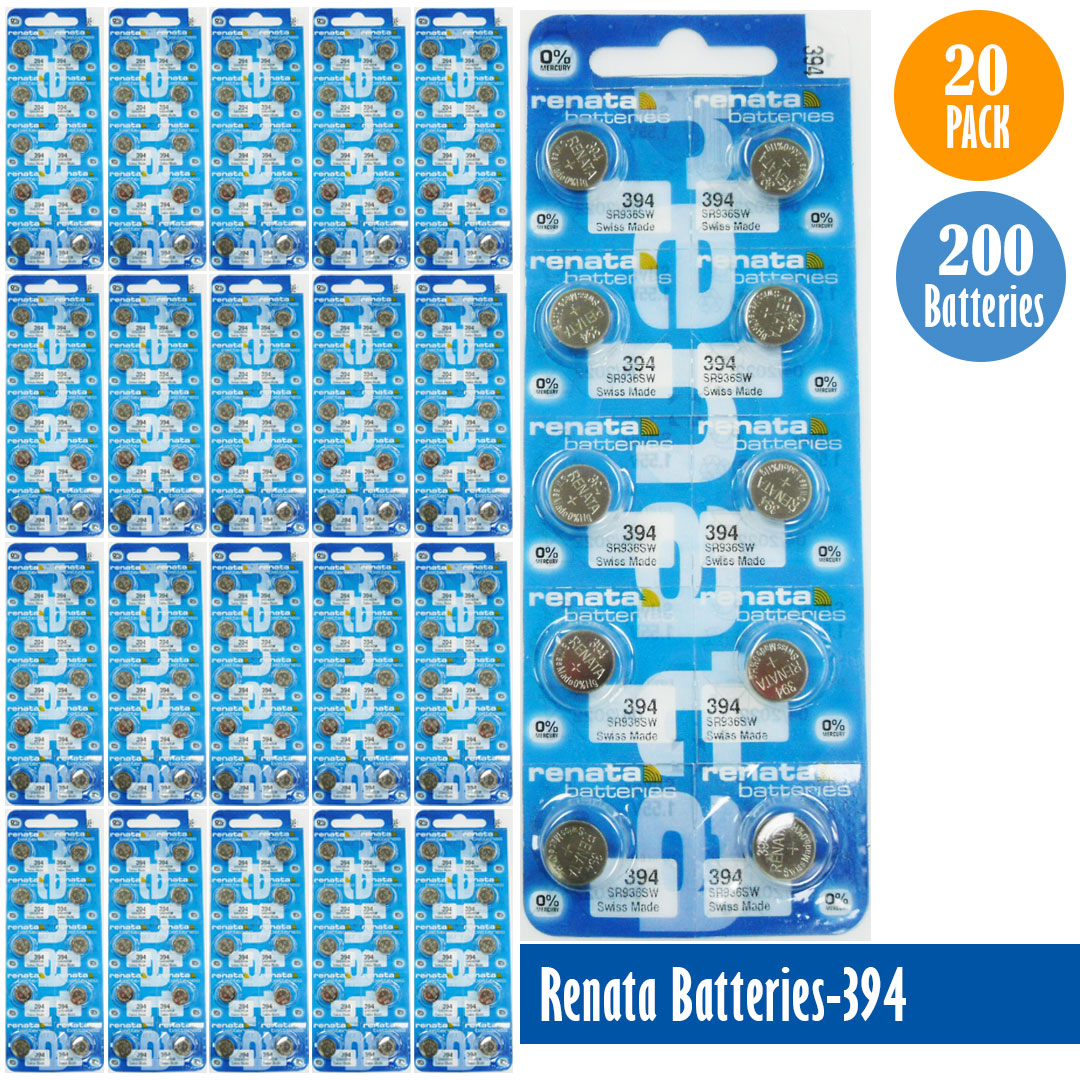 Renata-Batteries-394-1-pack-10-batteries, Replaces-SR936SW, Watch-Batteries, Swiss Made - Universal Jewelers & Watch Tools Inc. 