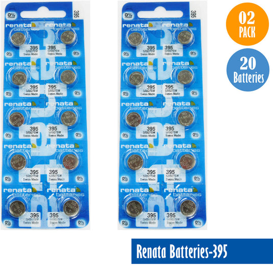 Renata-Batteries-395-1-pack-10-batteries, Replaces-SR927SW, Watch-Batteries, Swiss Made - Universal Jewelers & Watch Tools Inc. 