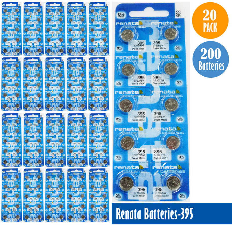 Load image into Gallery viewer, Renata-Batteries-395-1-pack-10-batteries, Replaces-SR927SW, Watch-Batteries, Swiss Made - Universal Jewelers &amp; Watch Tools Inc. 
