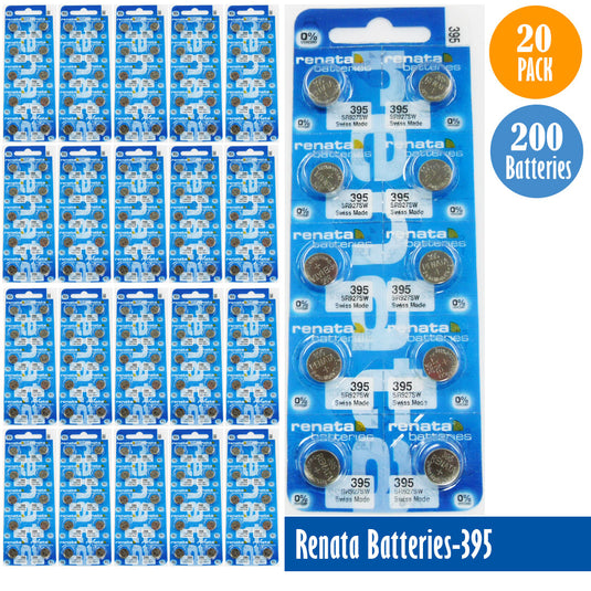 Renata-Batteries-395-1-pack-10-batteries, Replaces-SR927SW, Watch-Batteries, Swiss Made - Universal Jewelers & Watch Tools Inc. 