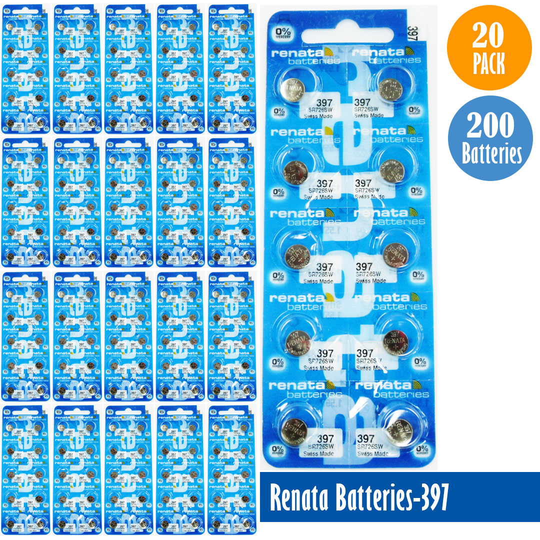 Renata-Batteries-397-1-pack-10-batteries, Replaces-SR926SW, Watch-Batteries, Swiss Made - Universal Jewelers & Watch Tools Inc. 