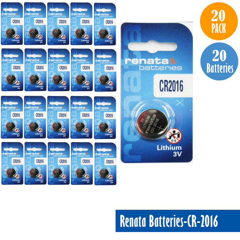 Load image into Gallery viewer, Renata-Batteries-CR-2016-1-pack-1-battery, Lithium-3V, Watch-Batteries, Swiss Made - Universal Jewelers &amp; Watch Tools Inc. 
