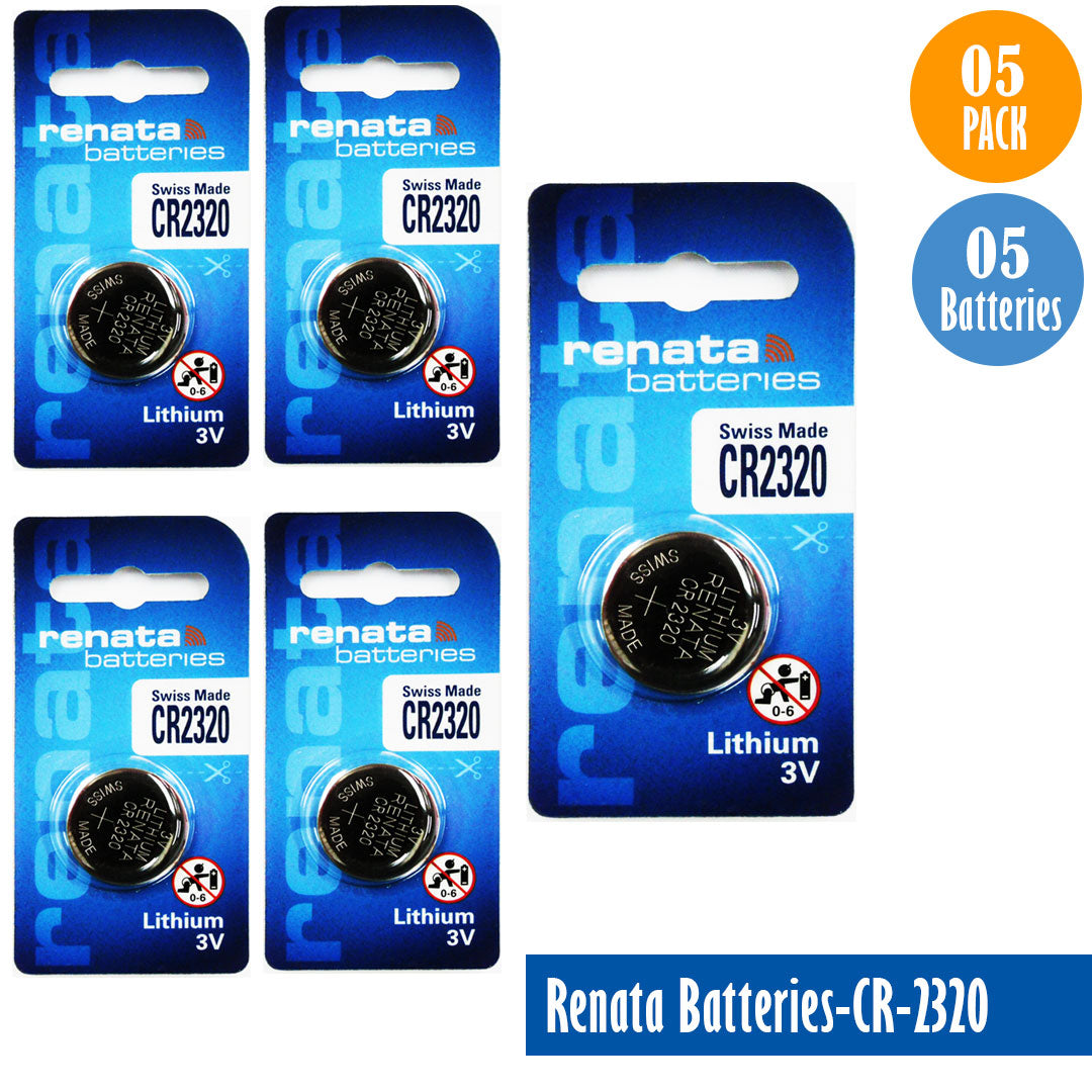 Renata-Batteries-CR-2320-1-pack-1-battery, Lithium-3V, Watch-Batteries, Swiss Made - Universal Jewelers & Watch Tools Inc. 