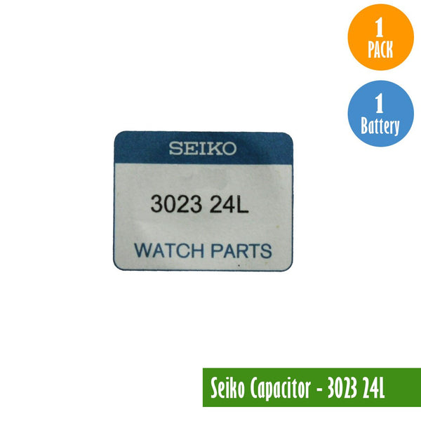 Seiko Capacitor-3023, 24L-1 Pack 1 Capacitor, Available for bulk order - Universal Jewelers & Watch Tools Inc. 