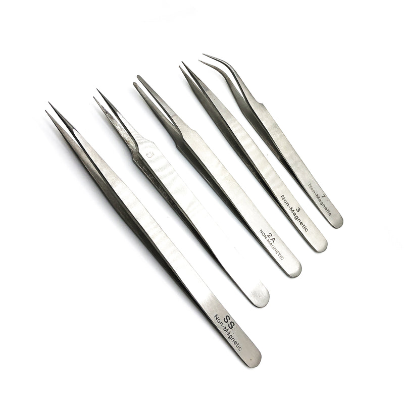 Load image into Gallery viewer, Set of 5 Pcs Tweezer Anti Magnetic Jewelry and Watch Tools
