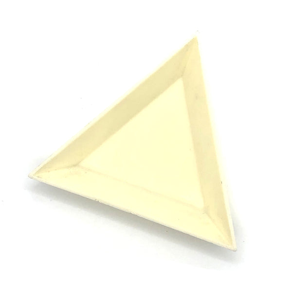 Sorting Tray Triangular Plastic White