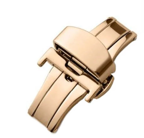 Stainless Steel Buckles For Leather Strap In Rose-Gold Color. - Universal Jewelers & Watch Tools Inc. 
