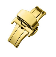 Stainless Steel Buckles For Leather Strap In Gold Color. - Universal Jewelers & Watch Tools Inc. 