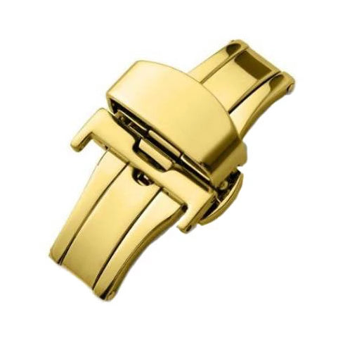 Stainless Steel Buckles For Leather Strap In Gold Color. - Universal Jewelers & Watch Tools Inc. 