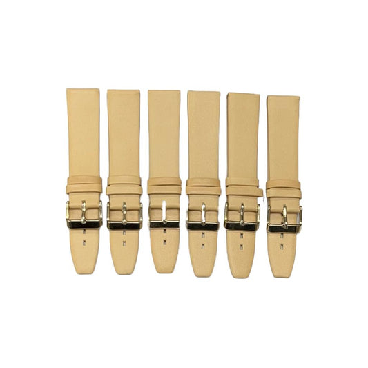 High Quality Watch Bands Flat Genuine Leather Plain 18 - 24mm - Universal Jewelers & Watch Tools Inc.